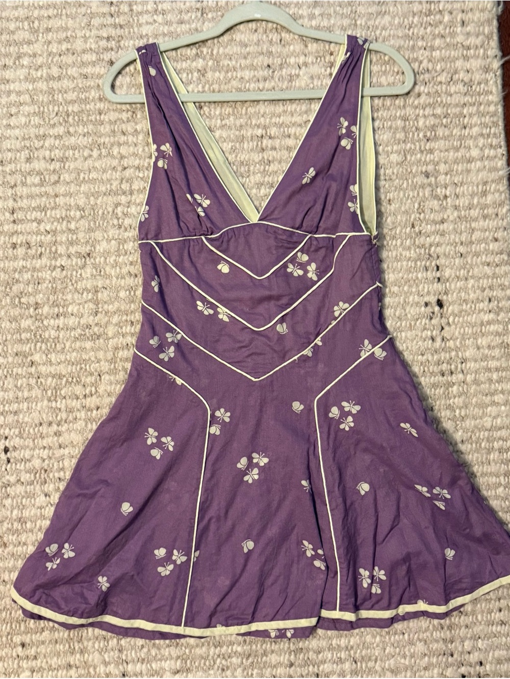 Marc Jacobs Floral V-Neck Mini Dress size 4 vintage